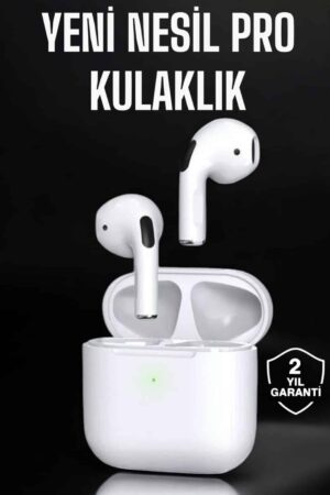 Beyaz Yeni Nesil Pro Bluetooth Kulaklık Yüksek Ses Kaliteli ANC Özelliği - Lisinya