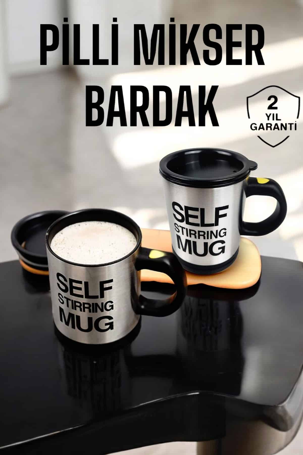 Mikser Kupa Yazılı Mug Bardak Karıştırma Özelliği - Lisinya