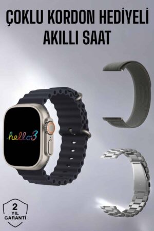 Akıllı Saat Yeni Nesil Bluetooth Bağlantılı Uyku Sağlık Takibi GPS Ve NFC Uyumlu - Lisinya