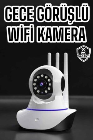 Ev Kamerası Wifi Kamerası Video Kayıt Çift Yönlü Hareket Sensörü Bebek - Lisinya