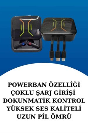 Wireless Şarjlı Akıllı Saat ve Dijital Göstergeli Kablosuz Bluetooth Kulaklık Nabız Ölçer - Lisinya