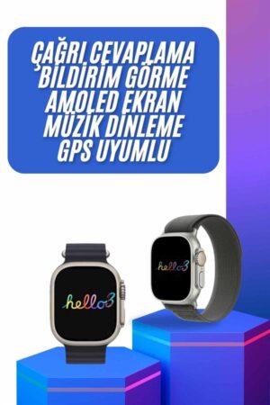 Yeni Nesil 3 Kordonlu Kol Saati 49 MM Amoled Ekran Akıllı Saat - Lisinya
