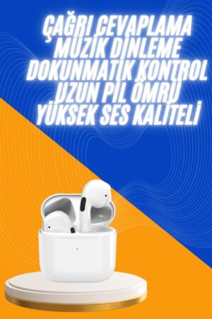Yeni Nesil Bluetooth Kulaklık Beyaz Çağrı Cevaplayabilen Kablosuz - Lisinya