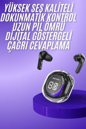 Yeni Nesil Bluetooth Kulaklık Dijital Göstergeli Gaming Dokunmatik 5.3 Kablosuz - Lisinya