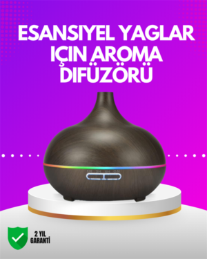 Zamanlayıcılı ve Otomatik Kapanmalı Aromaterapi Nemlendirici Difüzör - Lisinya